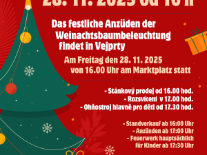 Rozsvícení vánočního stromu Vejprty 2025